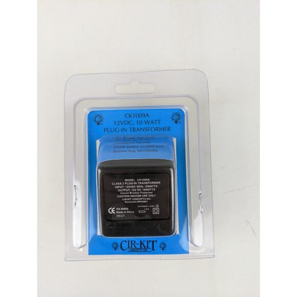 CIR-KIT CONCEPTS CK1009A 10 WATT PLUG IN TRANSFORMER DOLL HOUSE LIGHTING CIRKIT - Picture 1 of 9